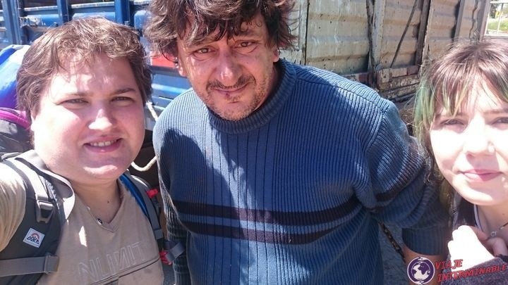 Javier, el camionero que nos llevo de Playa Pascual a Rosario