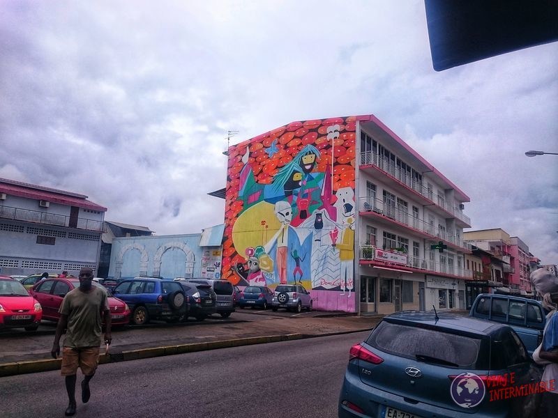 Mural en Cayenne Guayana Francesa