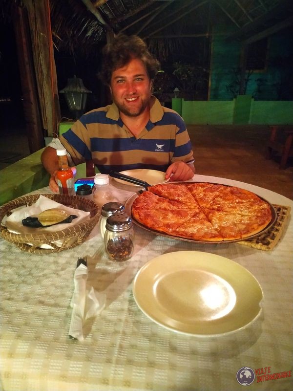 Belice Pizza en Lost Reef Resort