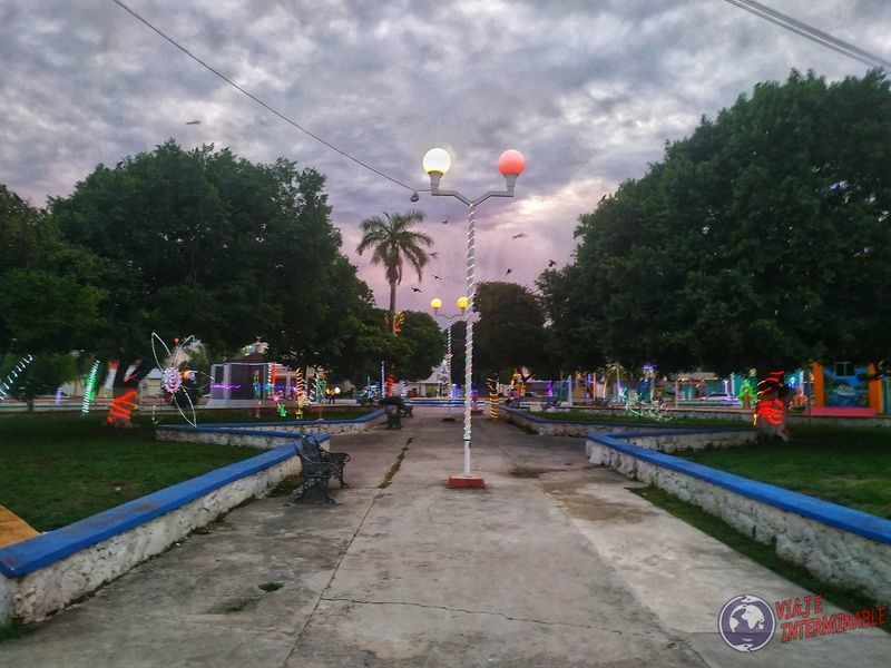 Plaza en Corozal Belize