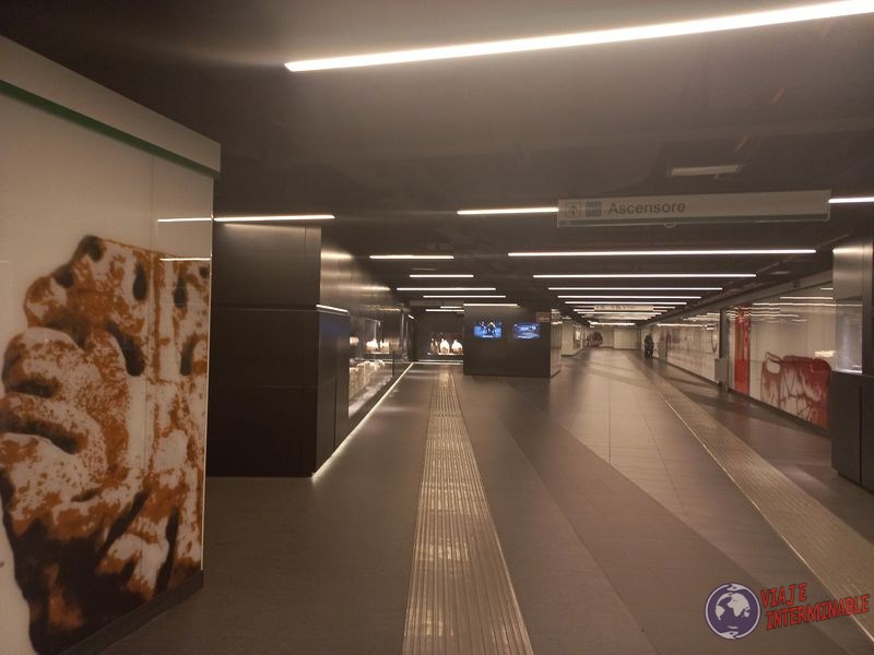 Museo de estacion de metro Roma Italia