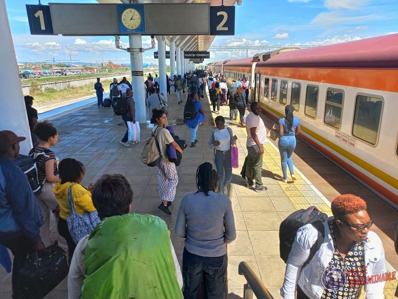Estacion de tren Nairobi a Mombasa